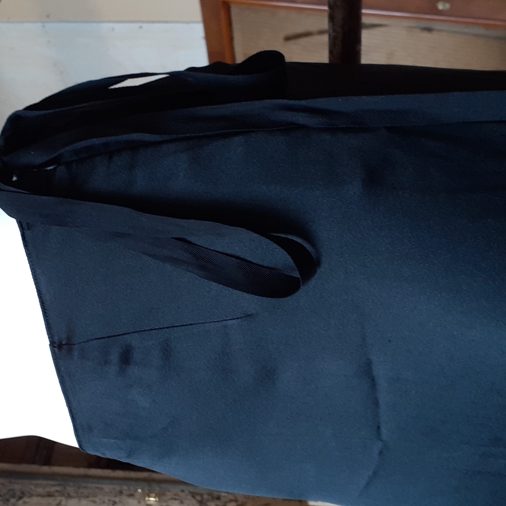 Yohji Yamamoto silk black unlined skirt size 2 tie at waist